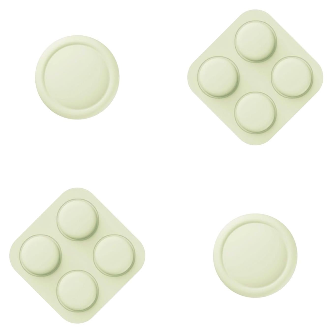 Juego de Tapas de Joystick y Botones PlayVital para Joycon Nintendo Switch 2 - Amarillo Antiguo