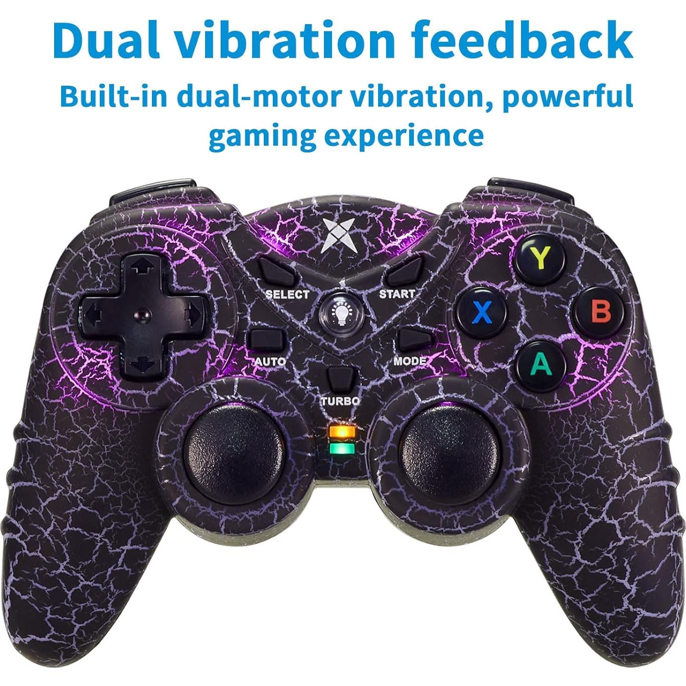 Controlador Inalámbrico RGB NBCP para PC - Grietas Coloridas