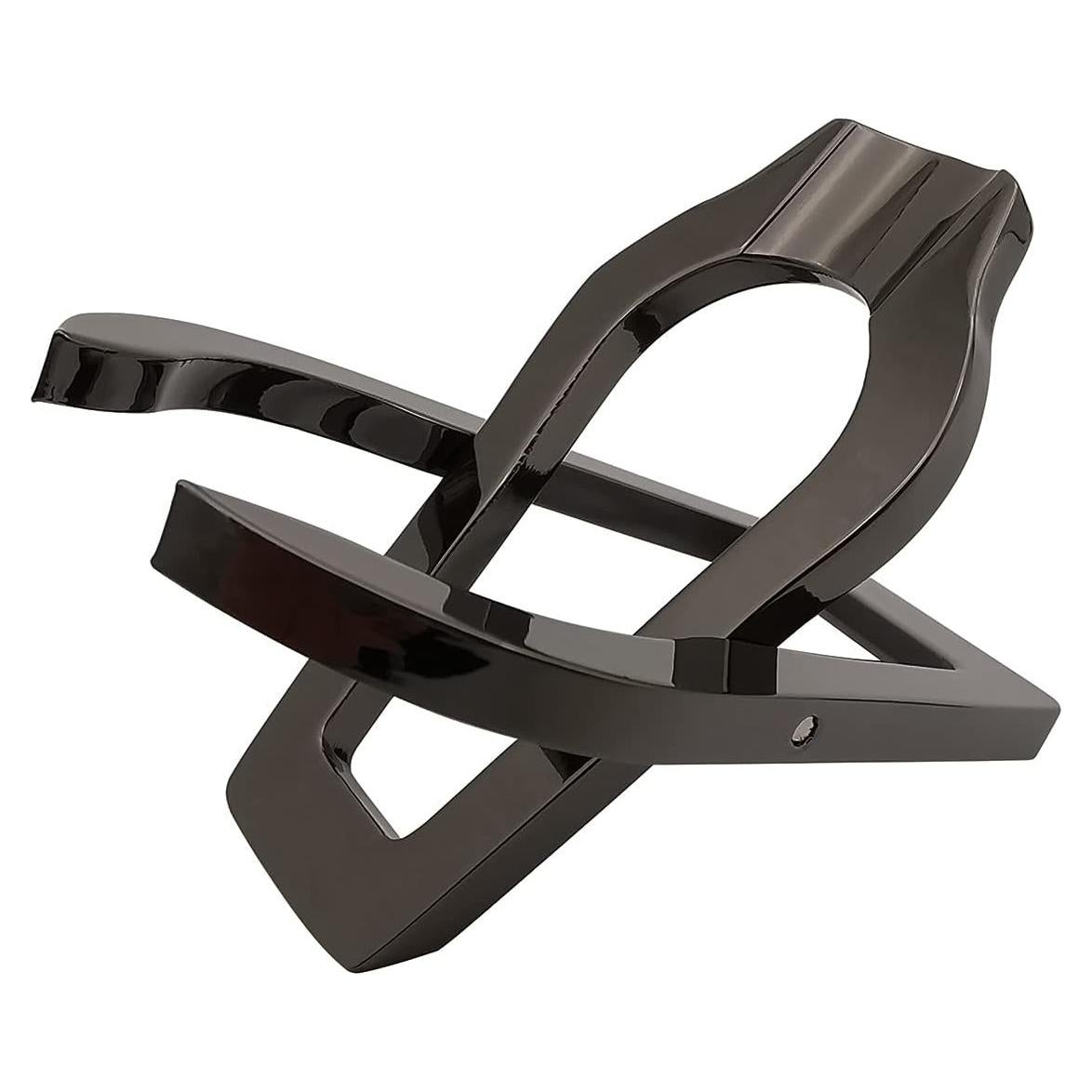 Soporte Pipa de Tabaco Plegable Acero Inoxidable Negro