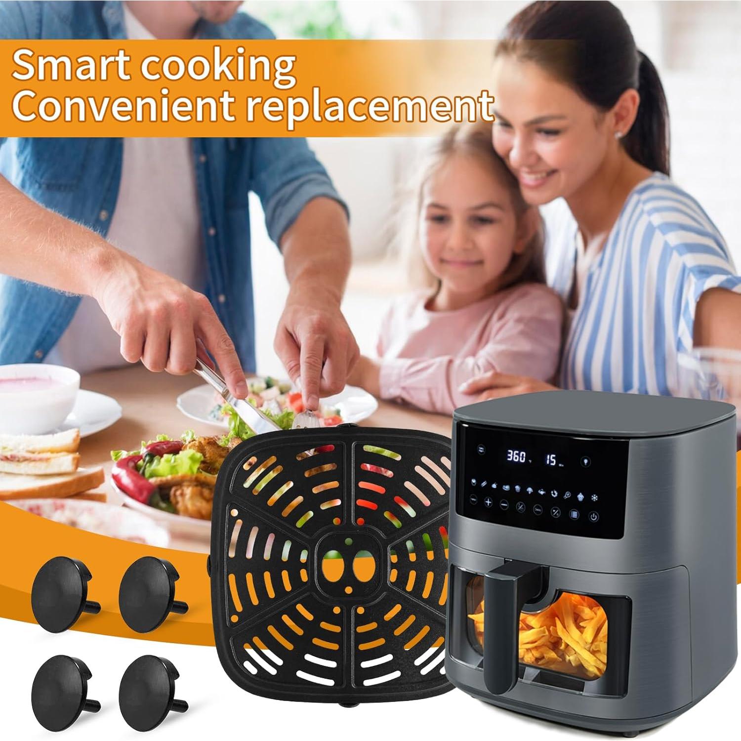 Sartén para Freidora de Aire Holstein 7.6 QT Acero Inoxidable