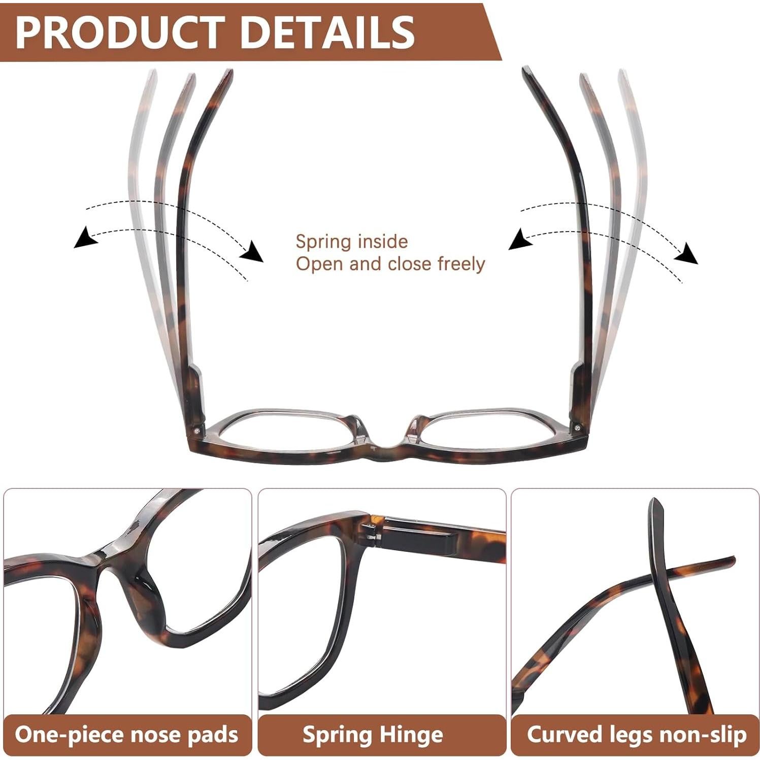 Gafas de Lectura VIDEBLA 5 Pack Unisex Bloqueo Luz Azul