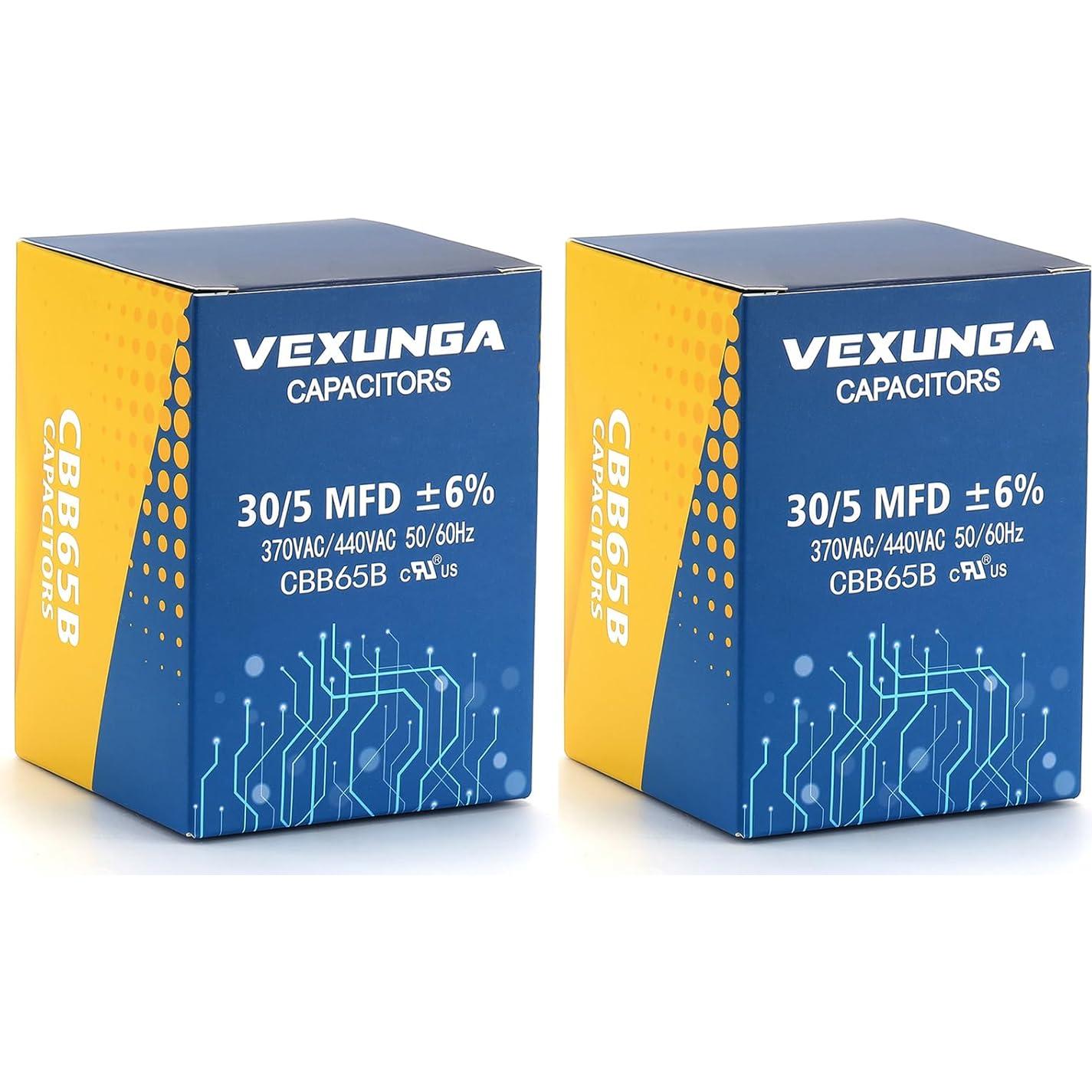 Capacitor de Arranque Doble VEXUNGA 30+5uF 370/440V CBB65