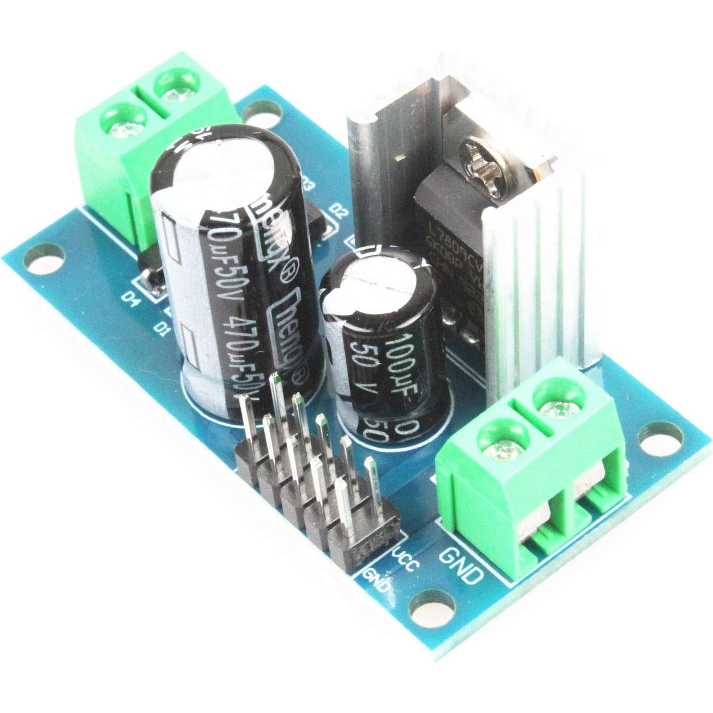 Módulo Regulador de Potencia NOYITO LM7805/LM7812 5V/12V (Paquete de 2)