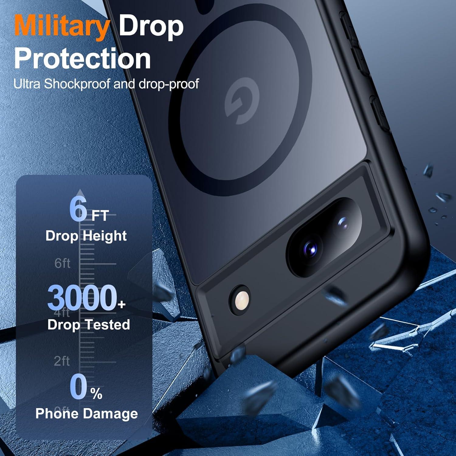 Funda Magnética Teloxy para Google Pixel 8A - Protección Militar