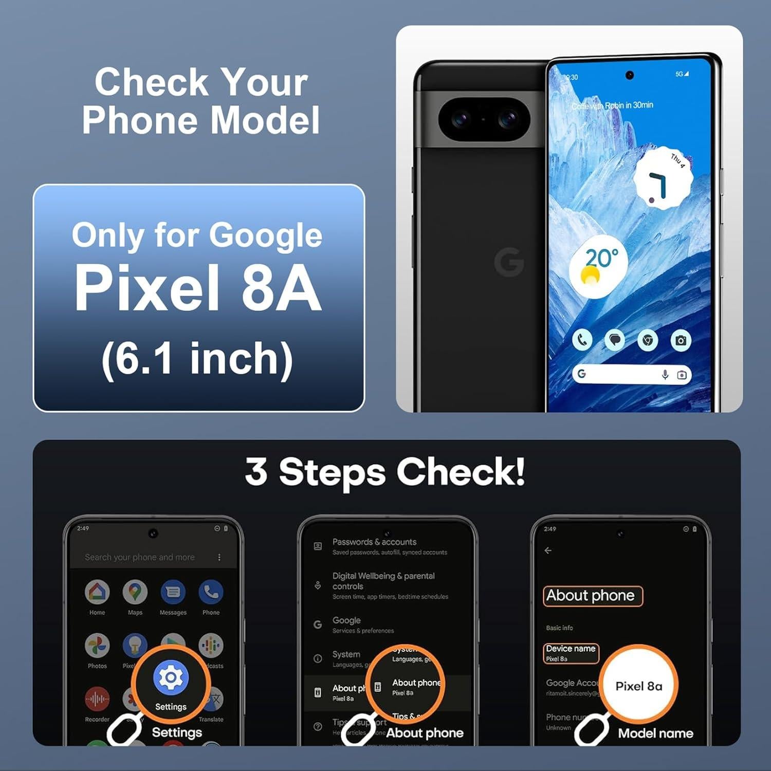 Funda Magnética Teloxy para Google Pixel 8A - Protección Militar