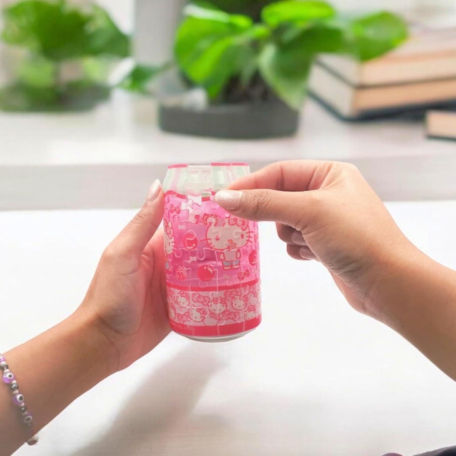 Rompecabezas 3D de Lata de Soda Hello Kitty Hands Craft 72 Piezas