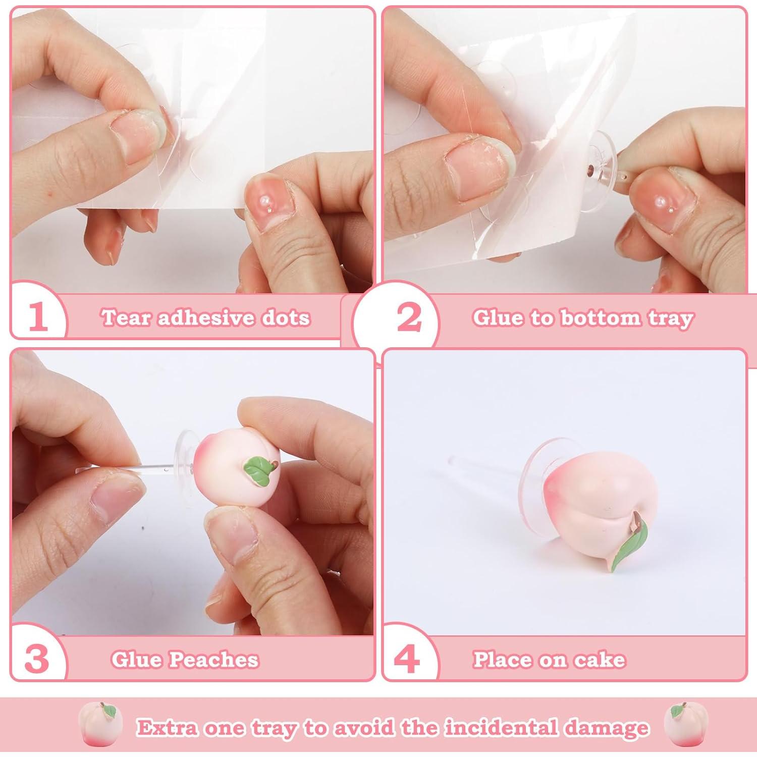 Decoraciones de Pastel One Sweet Peach para Cumpleaños Niña