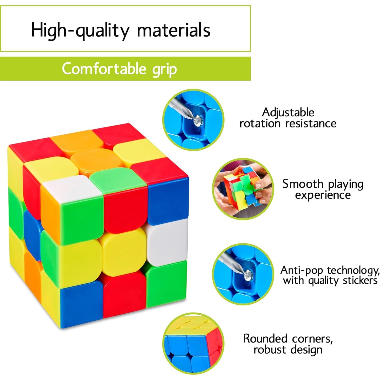 CUBIDI Cubo Mágico 3x3 - Juguete Educativo para Niños
