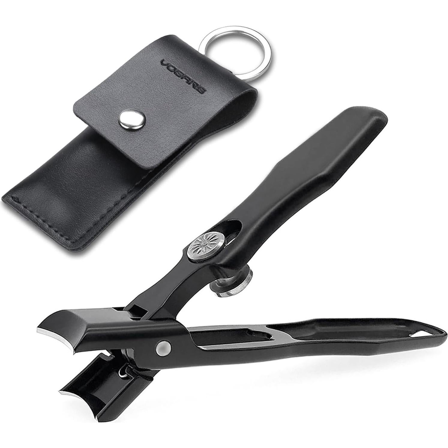 Cortauñas VOGARB para Uñas Gruesas, Acero Inoxidable, Negro