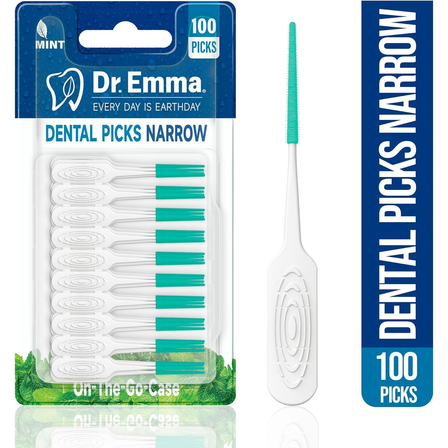 Palillos Dentales Dr. Emma Menta Suave 200 Unidades Espacio Estrecho