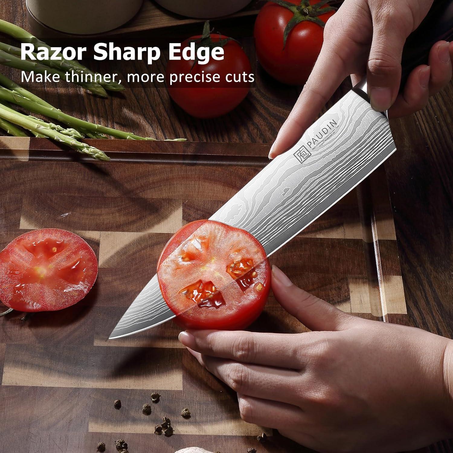 Juego de cuchillos de cocina PAUDIN 3 Pzs acero inoxidable