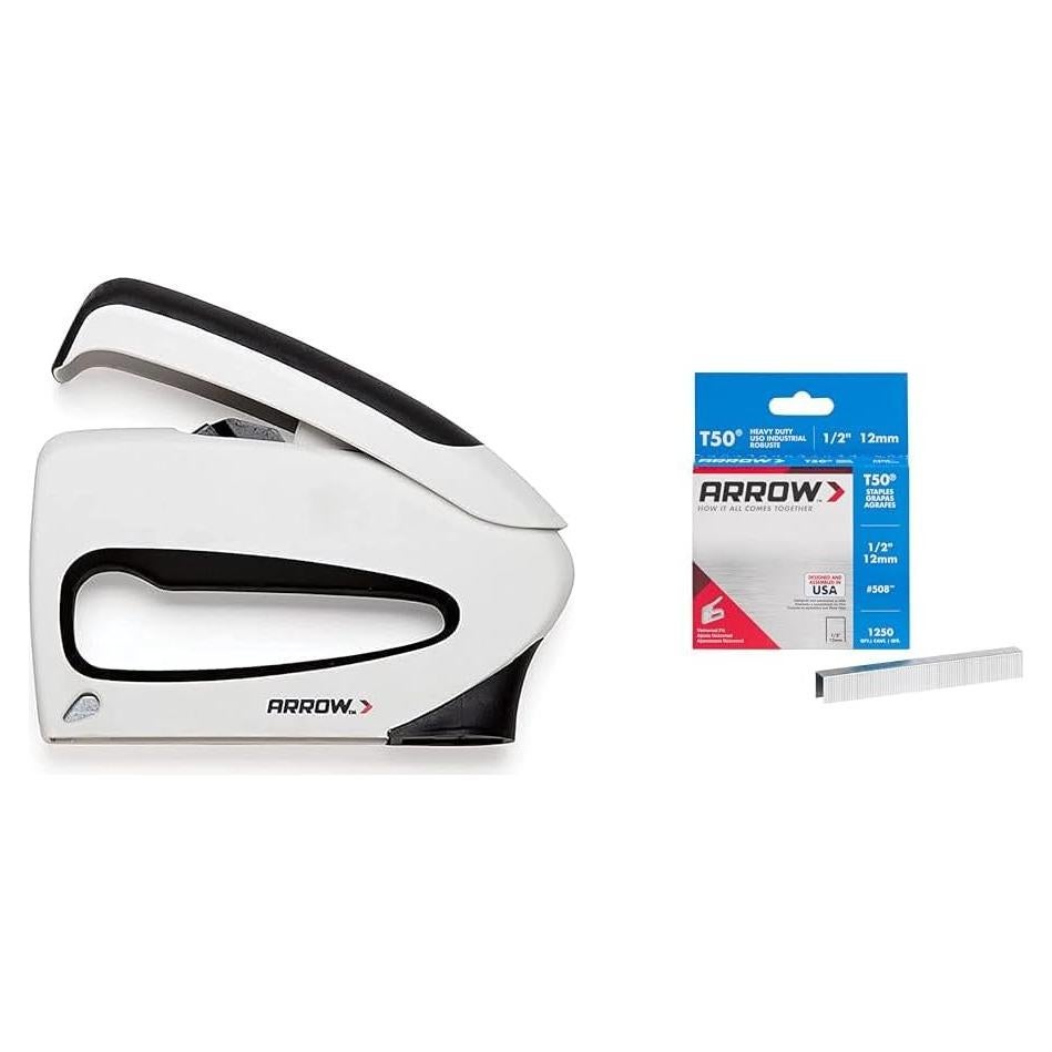 Grapadora Manual Arrow TT21 TruTac + Grapas 508 T50 12mm