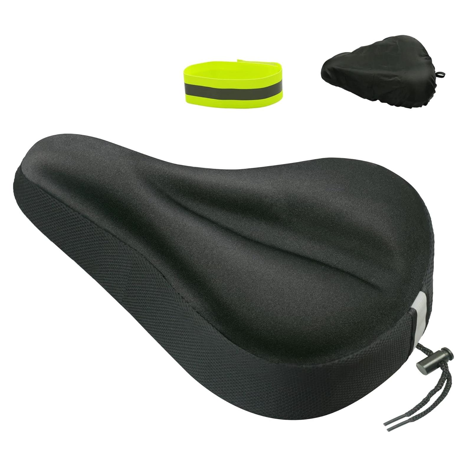 Funda de Asiento de Bicicleta de Gel Geronmine Negra Universal