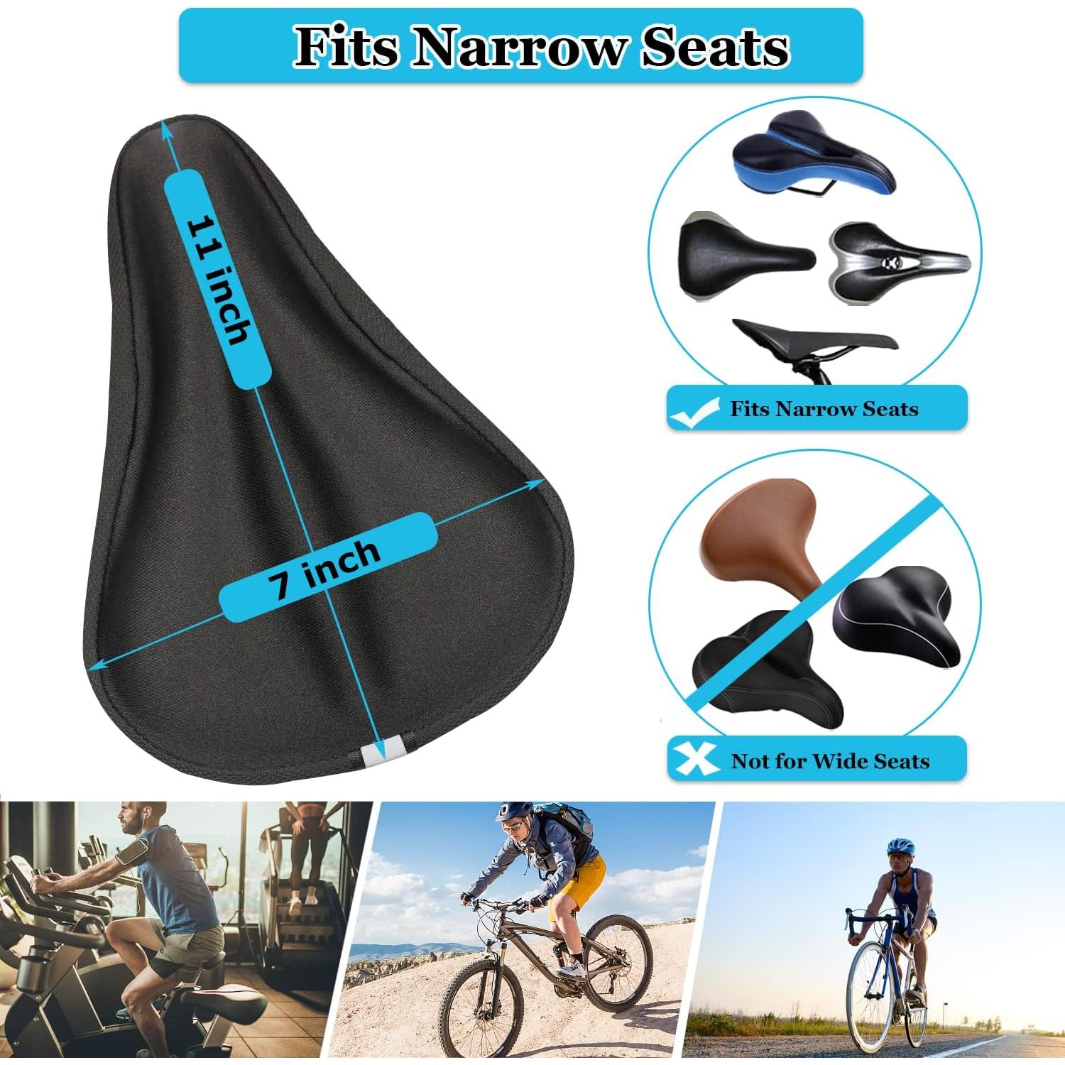 Funda de Asiento de Bicicleta de Gel Geronmine Negra Universal