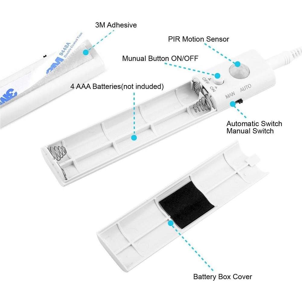 Luz de Armario KUCAM 1M con Sensor de Movimiento 6000K
