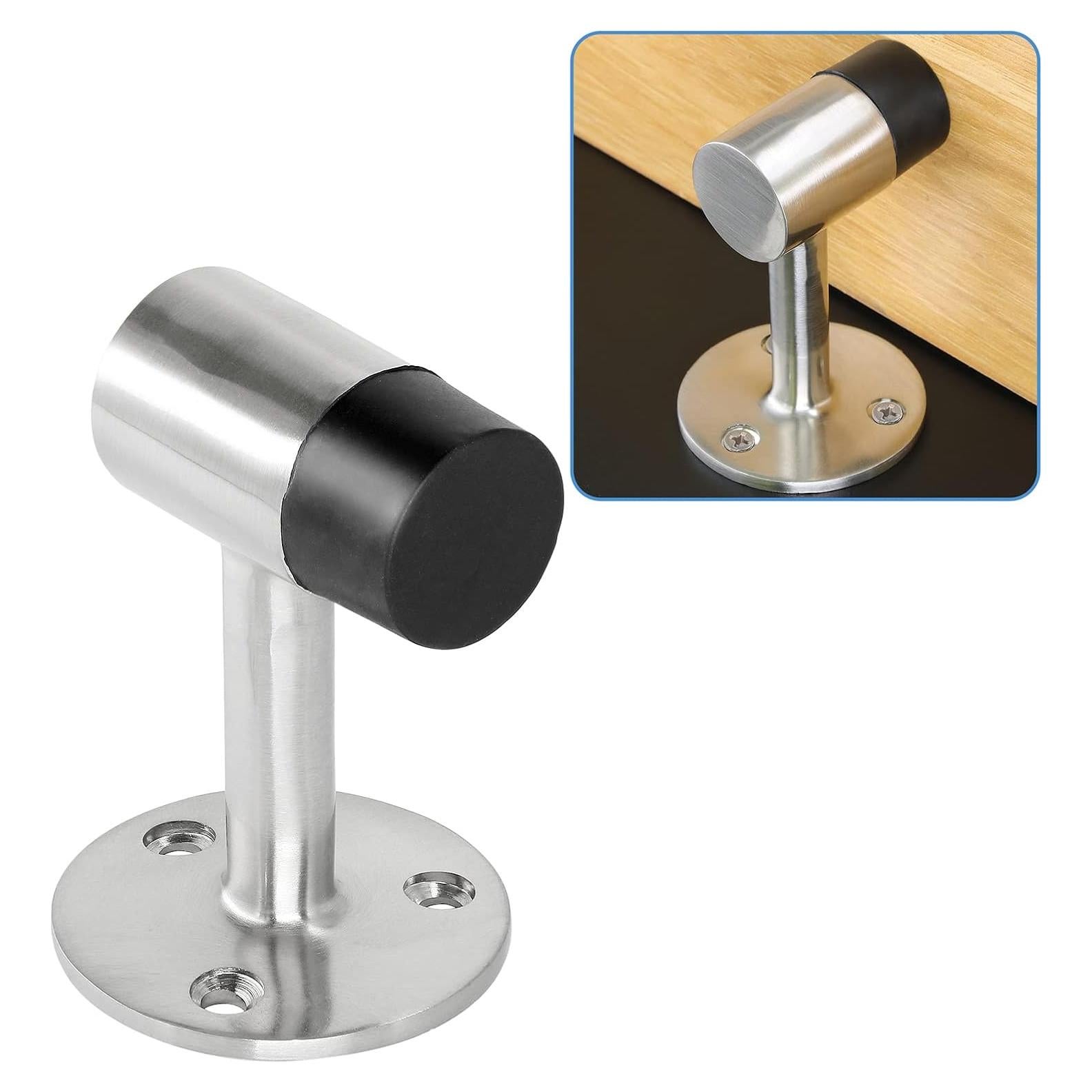 10 Soportes de Puerta Acero Inoxidable Masendelk 75mm