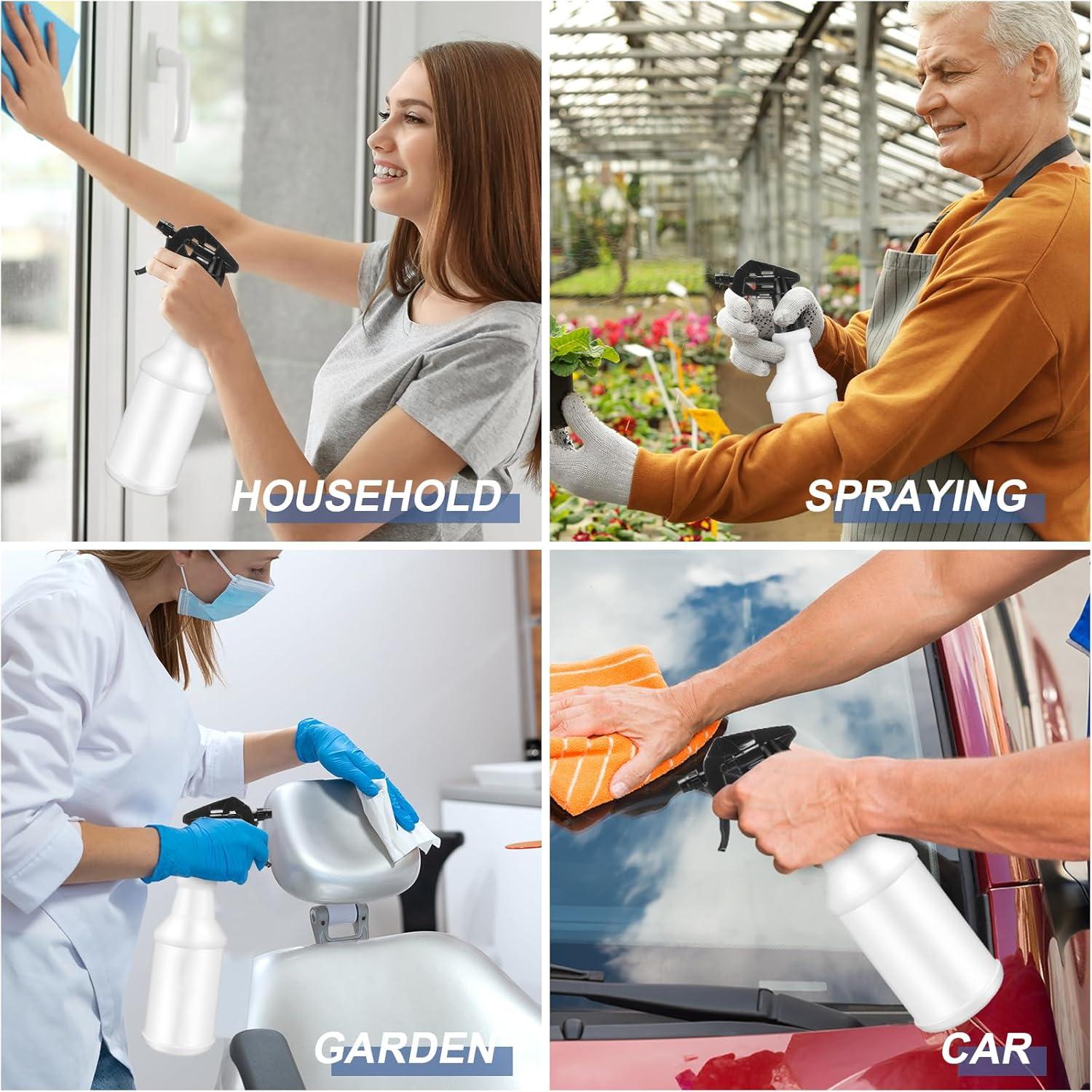 Paquete de 10 Botellas de Spray Reutilizables Gandeer 480 ml