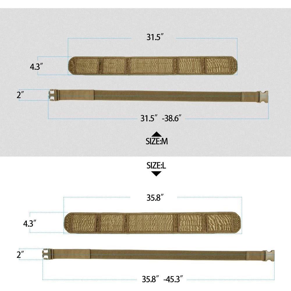 Cinturón Militar Excellent Elite Spanker Molle Acolchado