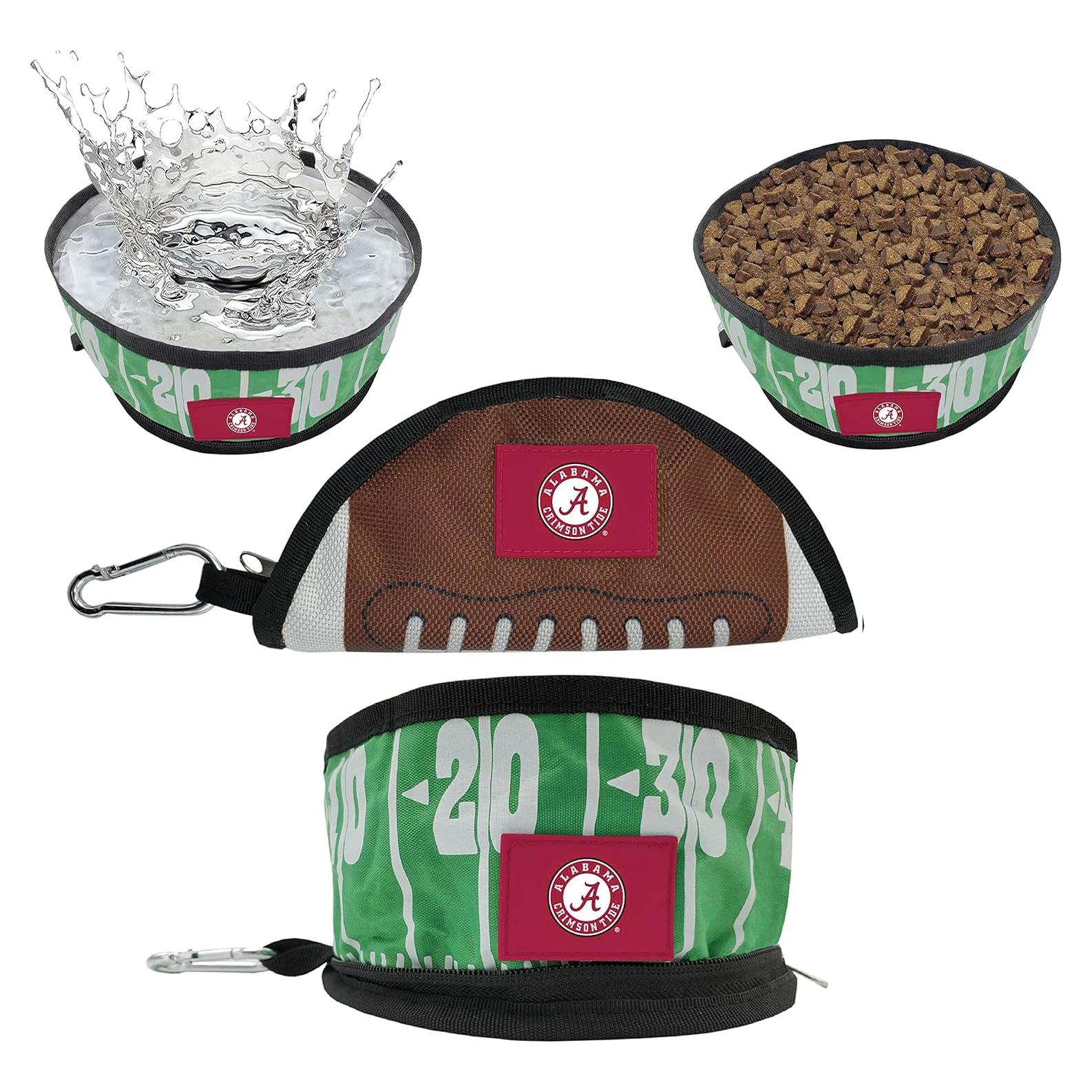 Tazón de Viaje Plegable para Perros Pets First Alabama Crimson Tide