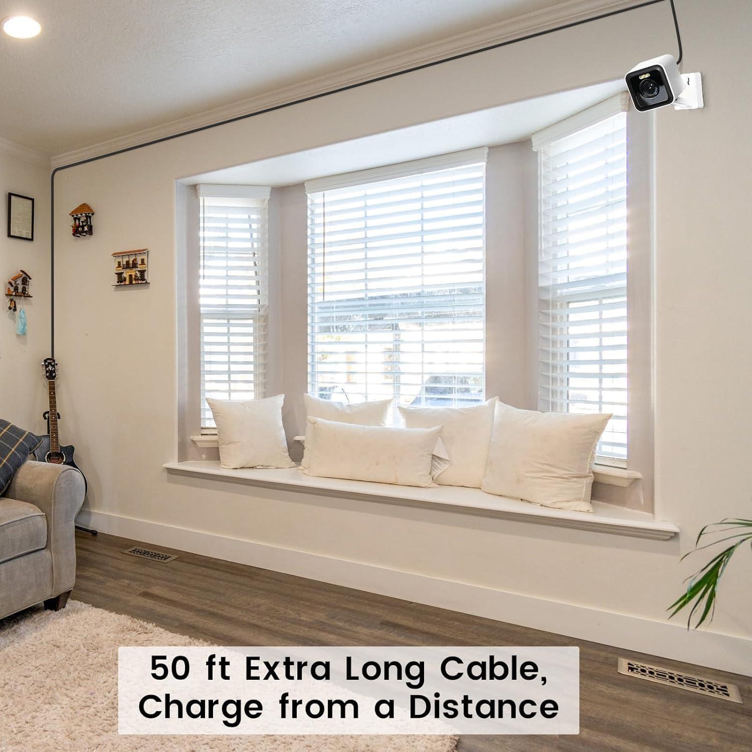 Cable de Extensión USB 15 m YEAOI para Cámaras Wyze Cam