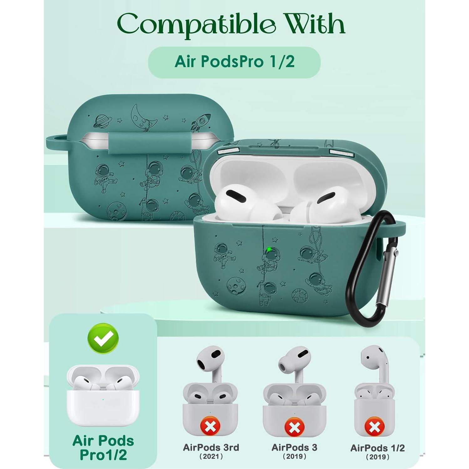 Funda de Silicona 3D Boaretiu para AirPods Pro 1/2 - Astronauta