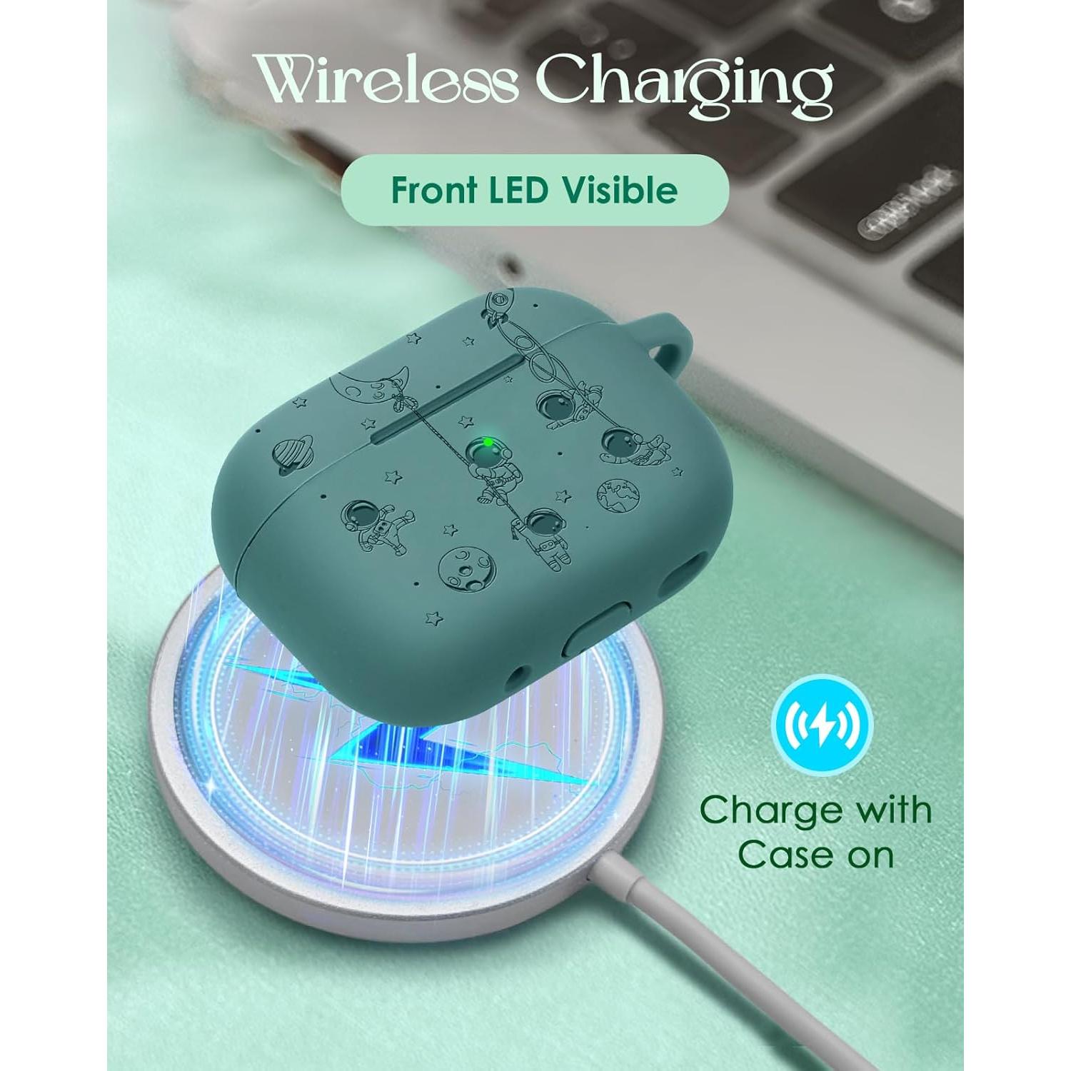 Funda de Silicona 3D Boaretiu para AirPods Pro 1/2 - Astronauta