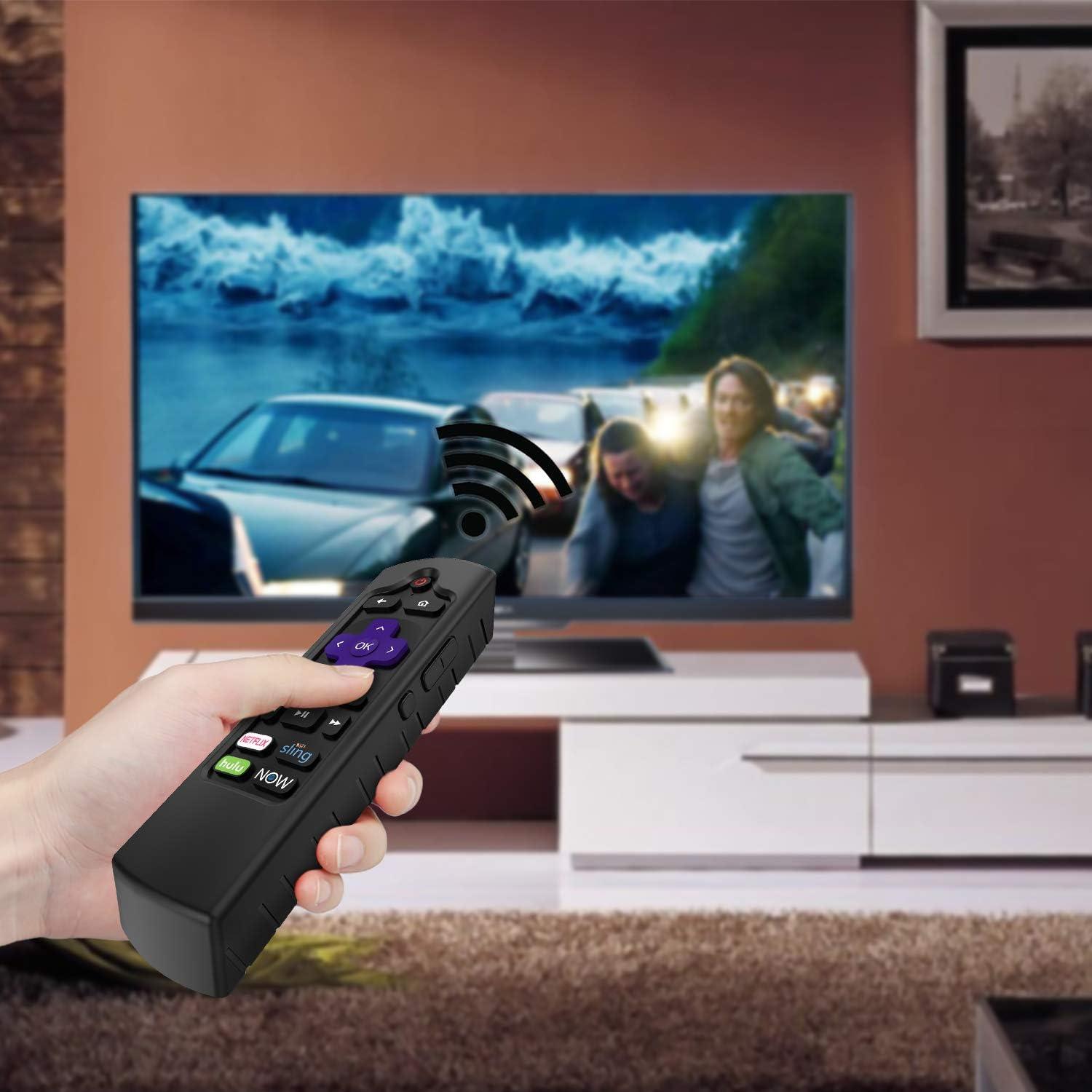 Funda Protectora CaseBot para Control Remoto Roku Negra