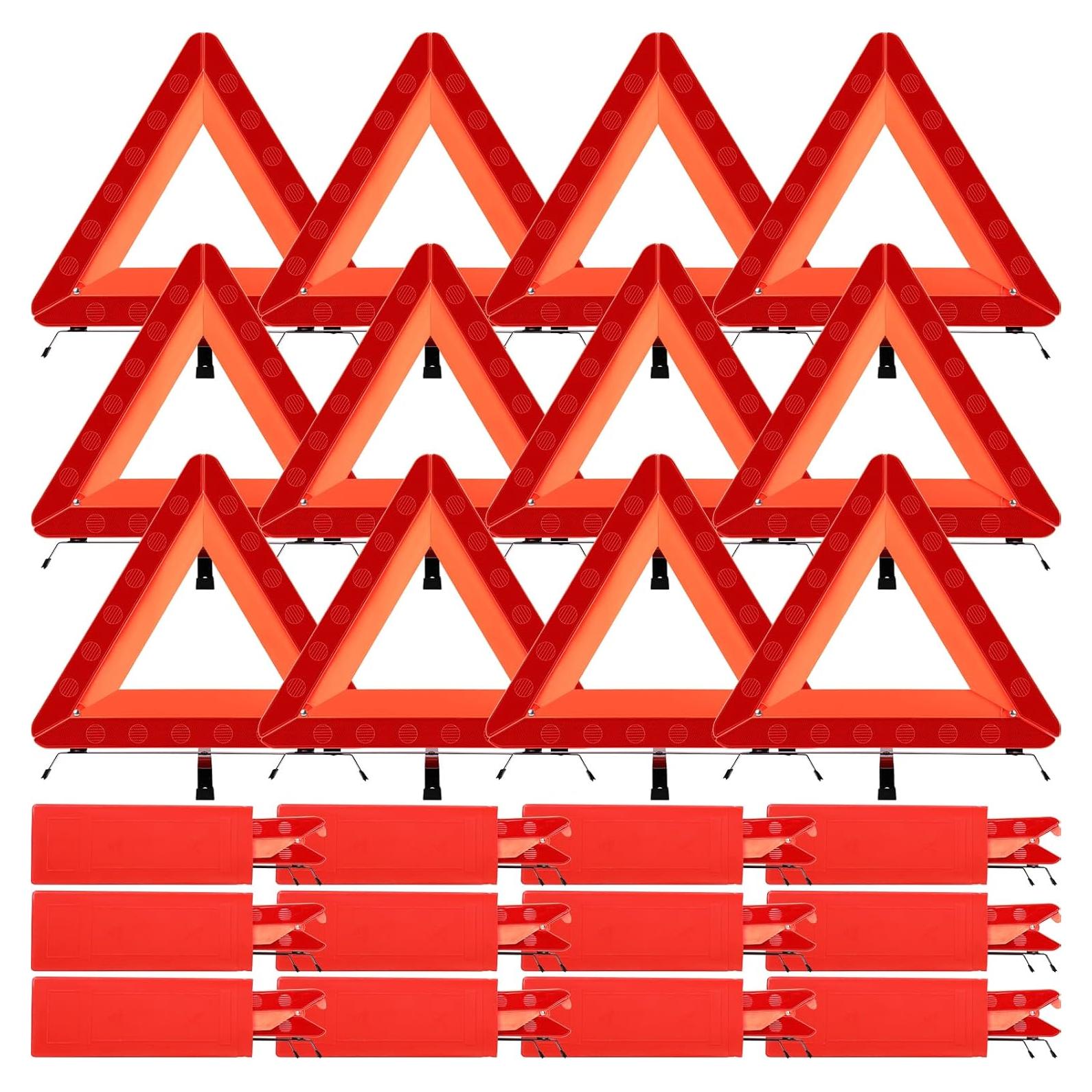 Kit de Emergencia Triángulos de Advertencia Kanayu - 12 Piezas