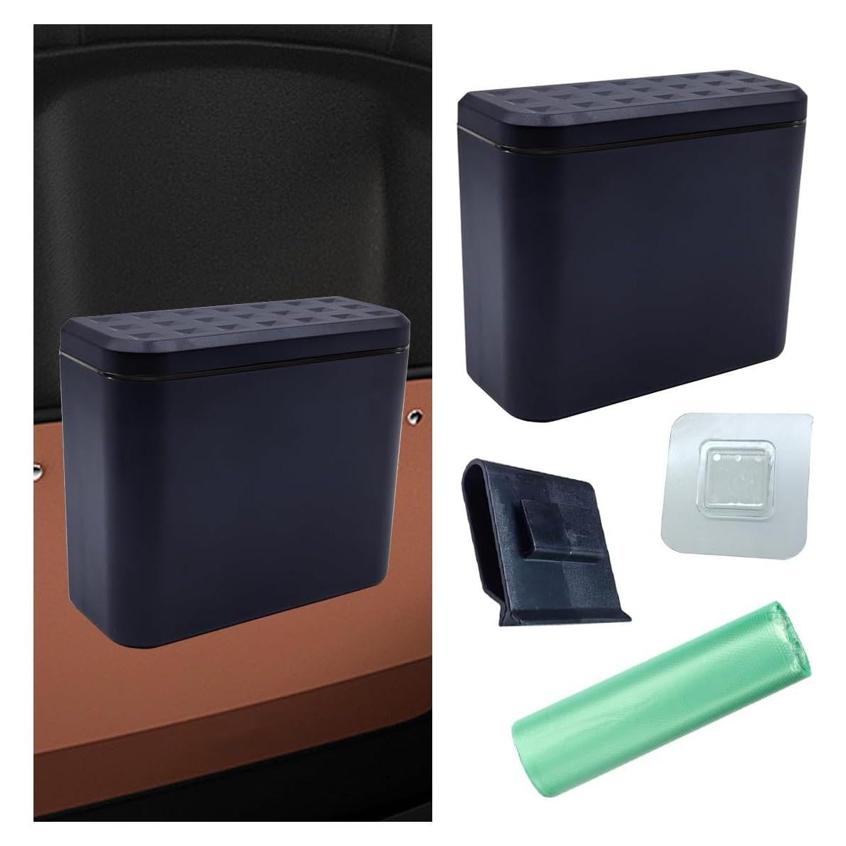 Basurero para Auto BDZMC Impermeable con Tapa 15.6x13.3cm