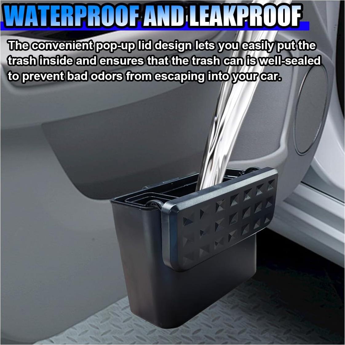 Basurero para Auto BDZMC Impermeable con Tapa 15.6x13.3cm