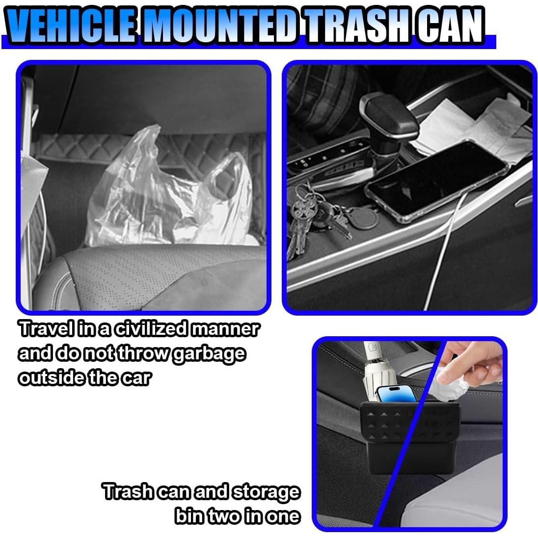 Basurero para Auto BDZMC Impermeable con Tapa 15.6x13.3cm