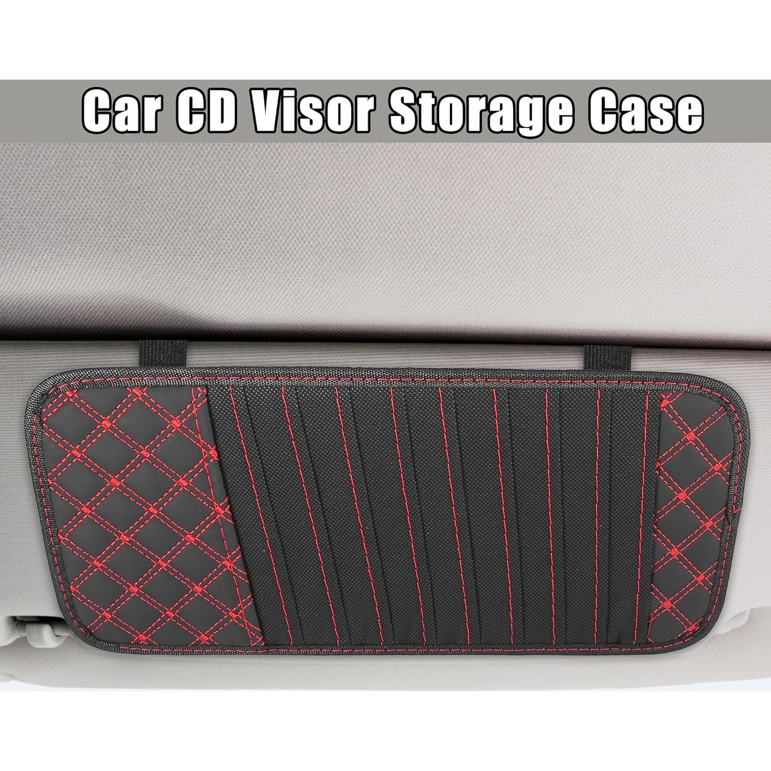 Organizador de Visera para Coche X AUTOHAUX con 10 Fundas CD