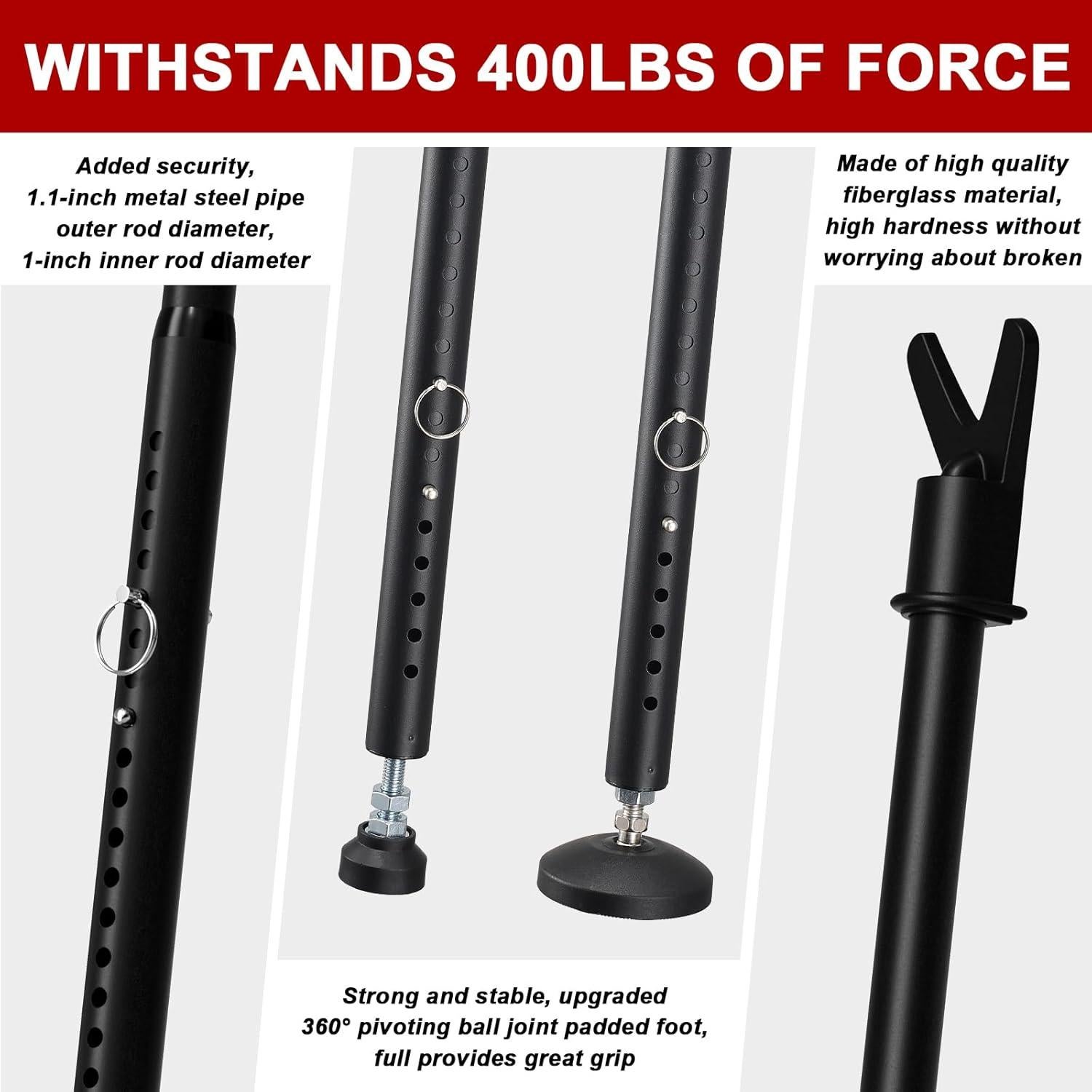 Barra de Seguridad Ajustable Keplrend para Puertas 99-135cm