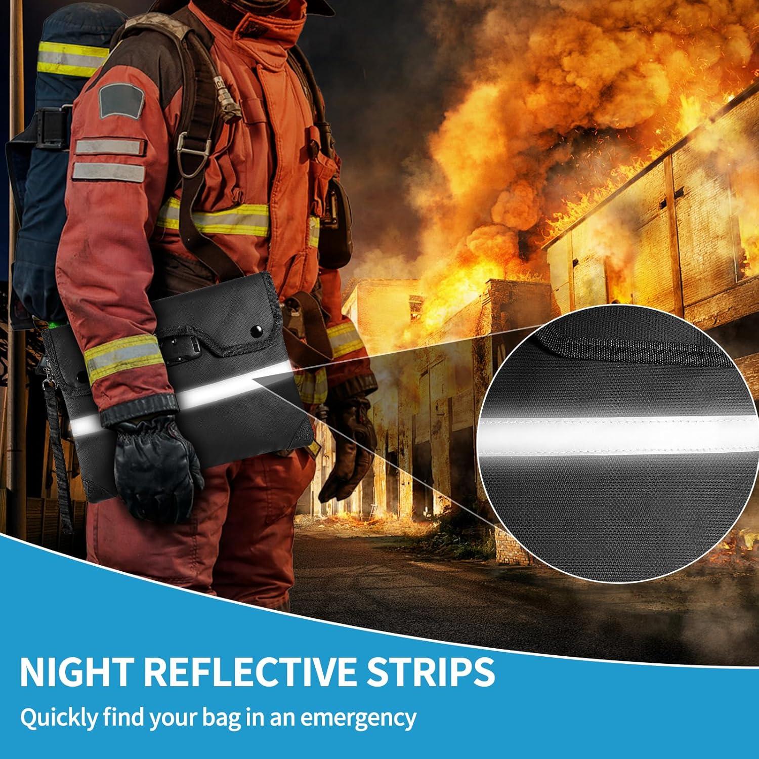 Bolsa de Dinero Resistente al Fuego Homelylife A4 6200°F