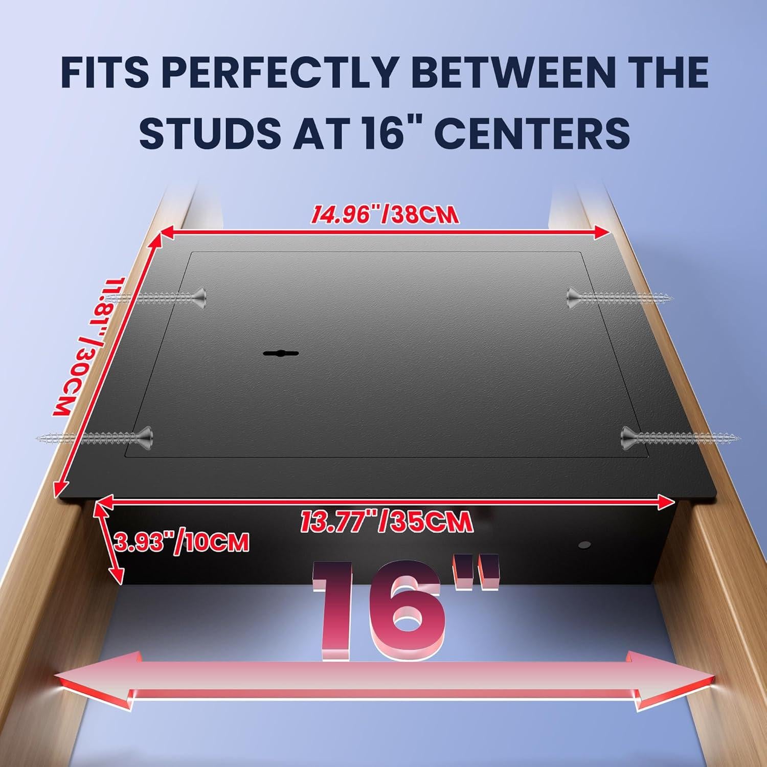 Caja Fuerte Oculta de Pared KornerBatl 40.64 cm Antirrobo