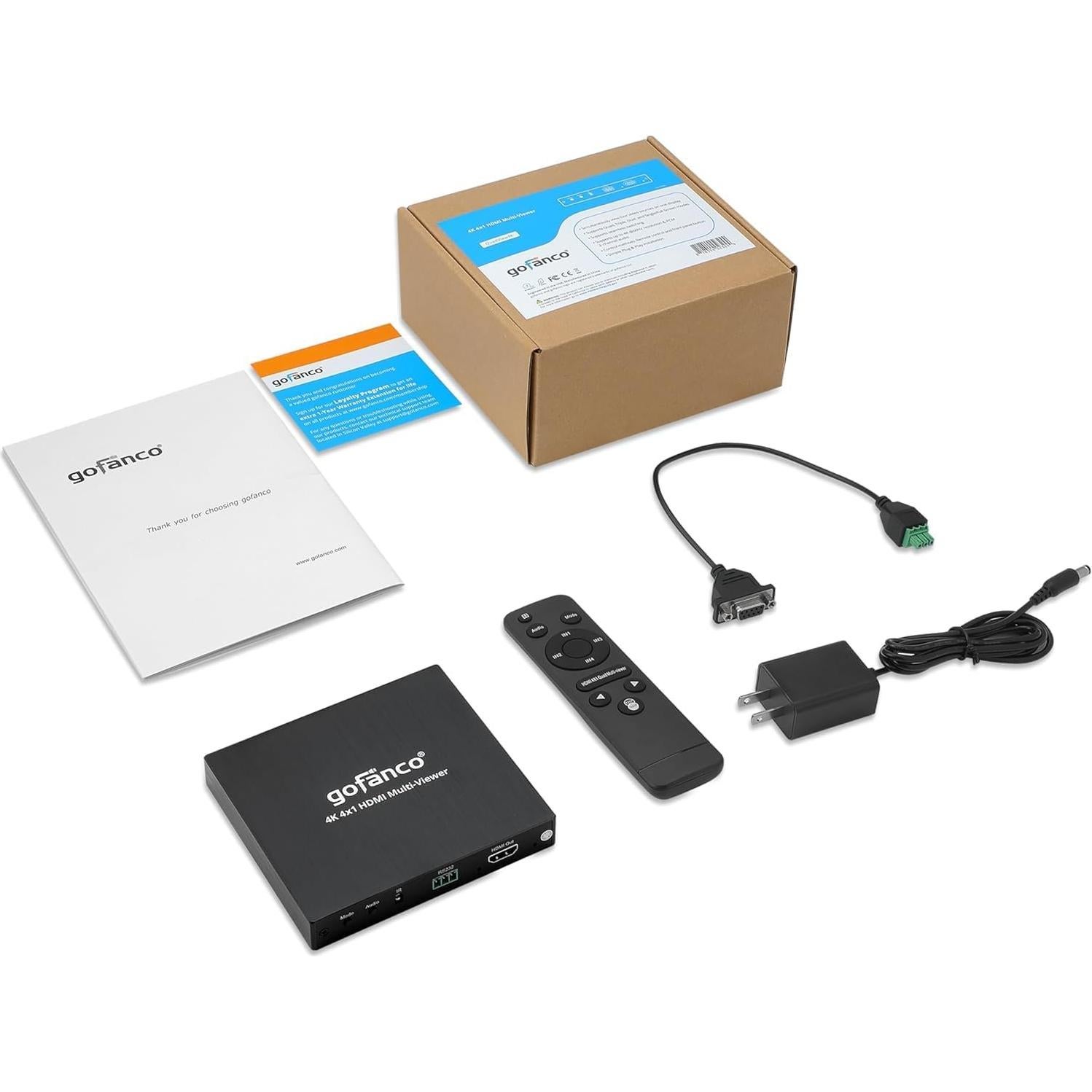 Gofanco QuadView4K 4x1 HDMI Multi Viewer 4K @30Hz