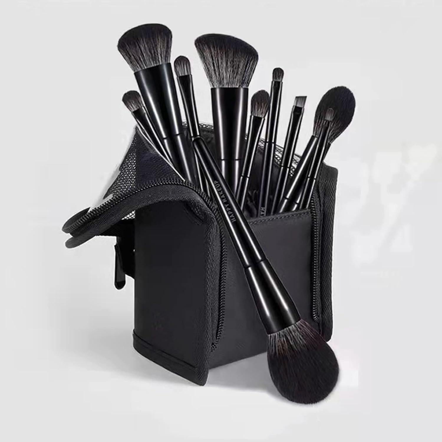 Estuche de Viaje Linsiter para Brochas de Maquillaje Negro