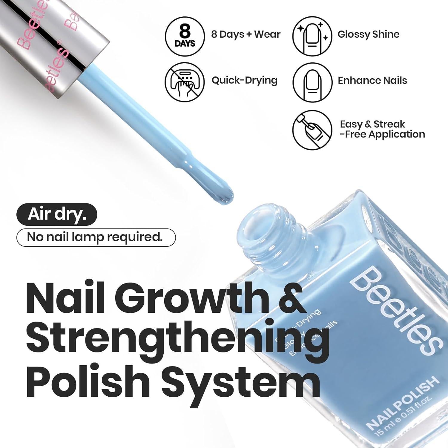 Set de Esmalte de Uñas Jelly Beetles 6 Colores Pastel 15ml