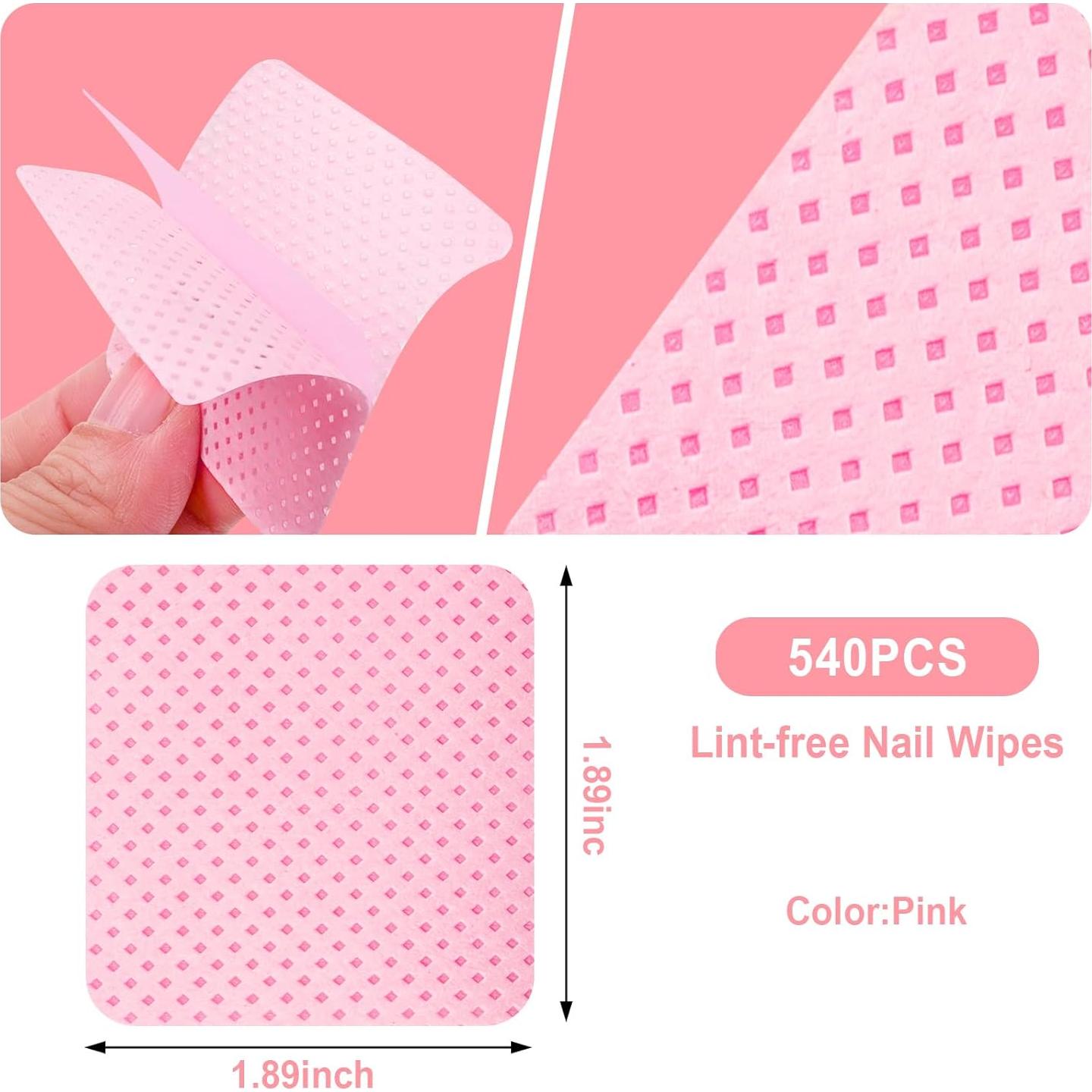 Toallitas para Uñas Sin Pelusa Seongong 540 Piezas 5x5cm