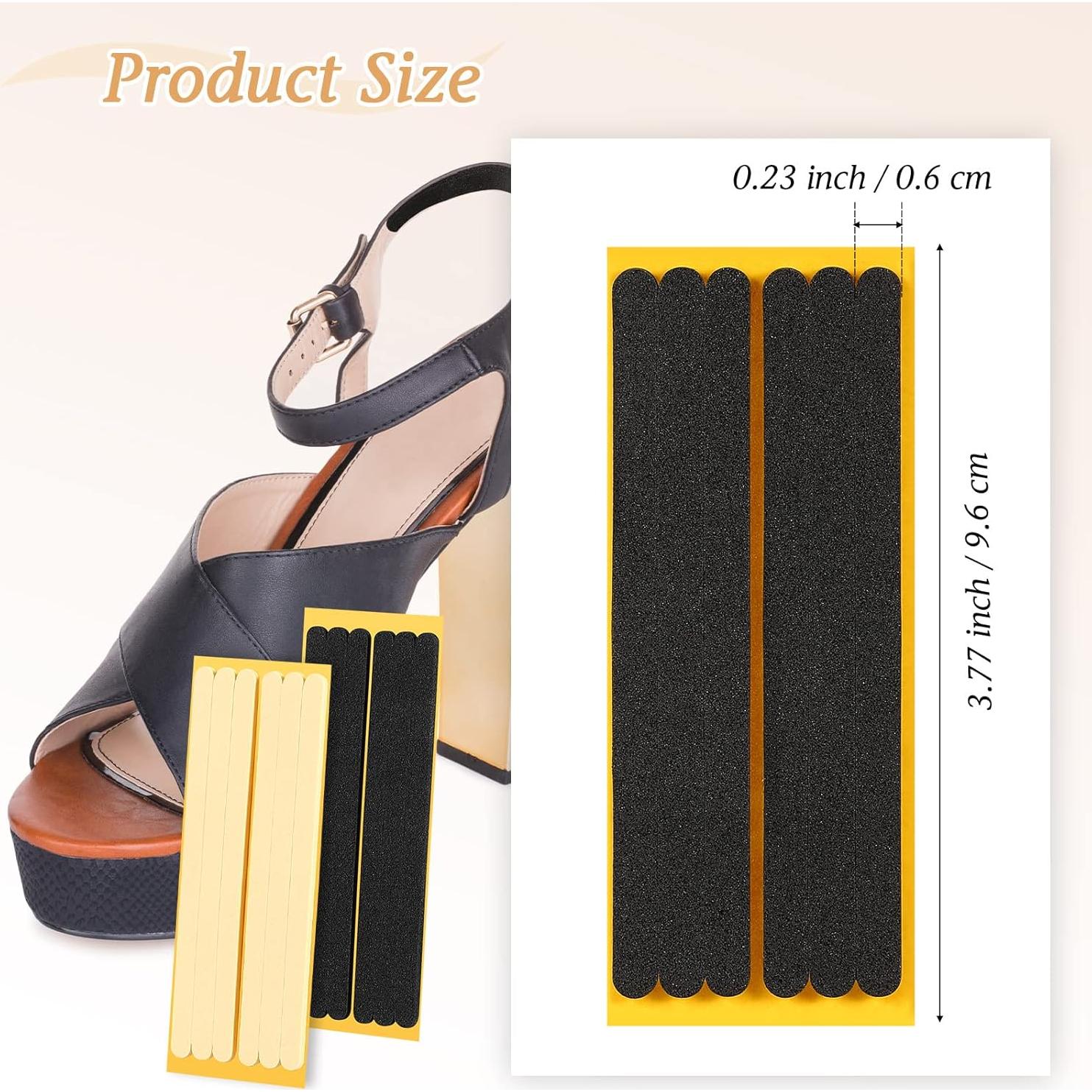 Tiras de Cojín para Tacones Neer - 12 Piezas, Negro y Beige