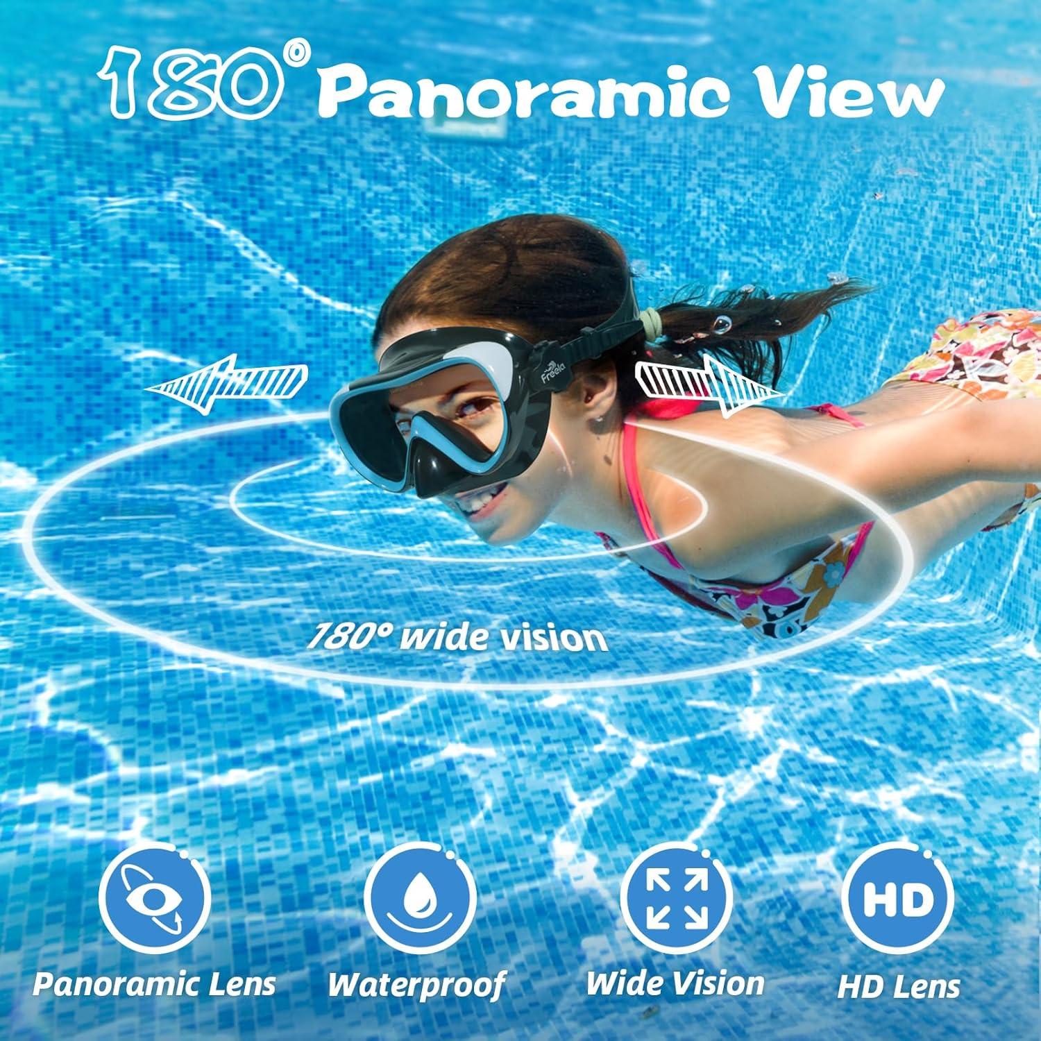 Gafas de Natación Freela Kids Azul 4-16 Años Anti-Vaho