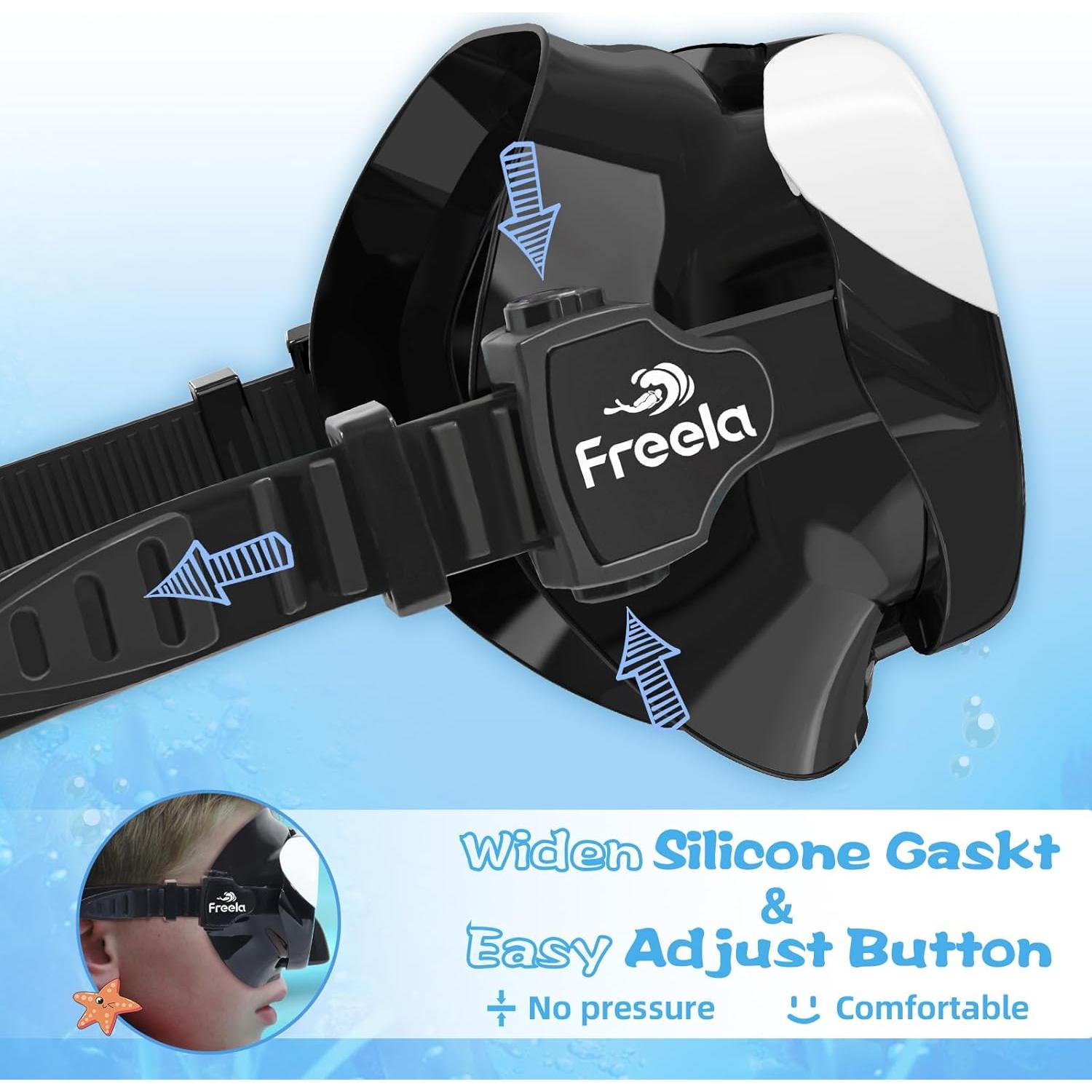 Gafas de Natación Freela Kids Azul 4-16 Años Anti-Vaho