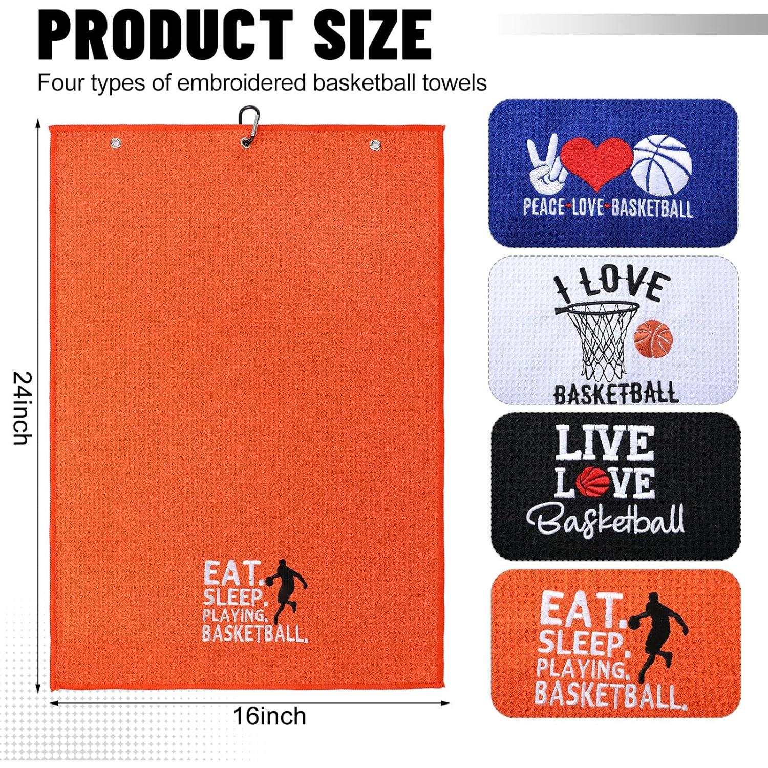 Set de 4 Toallas de Baloncesto VitalCozy 40x60 cm Microfibra