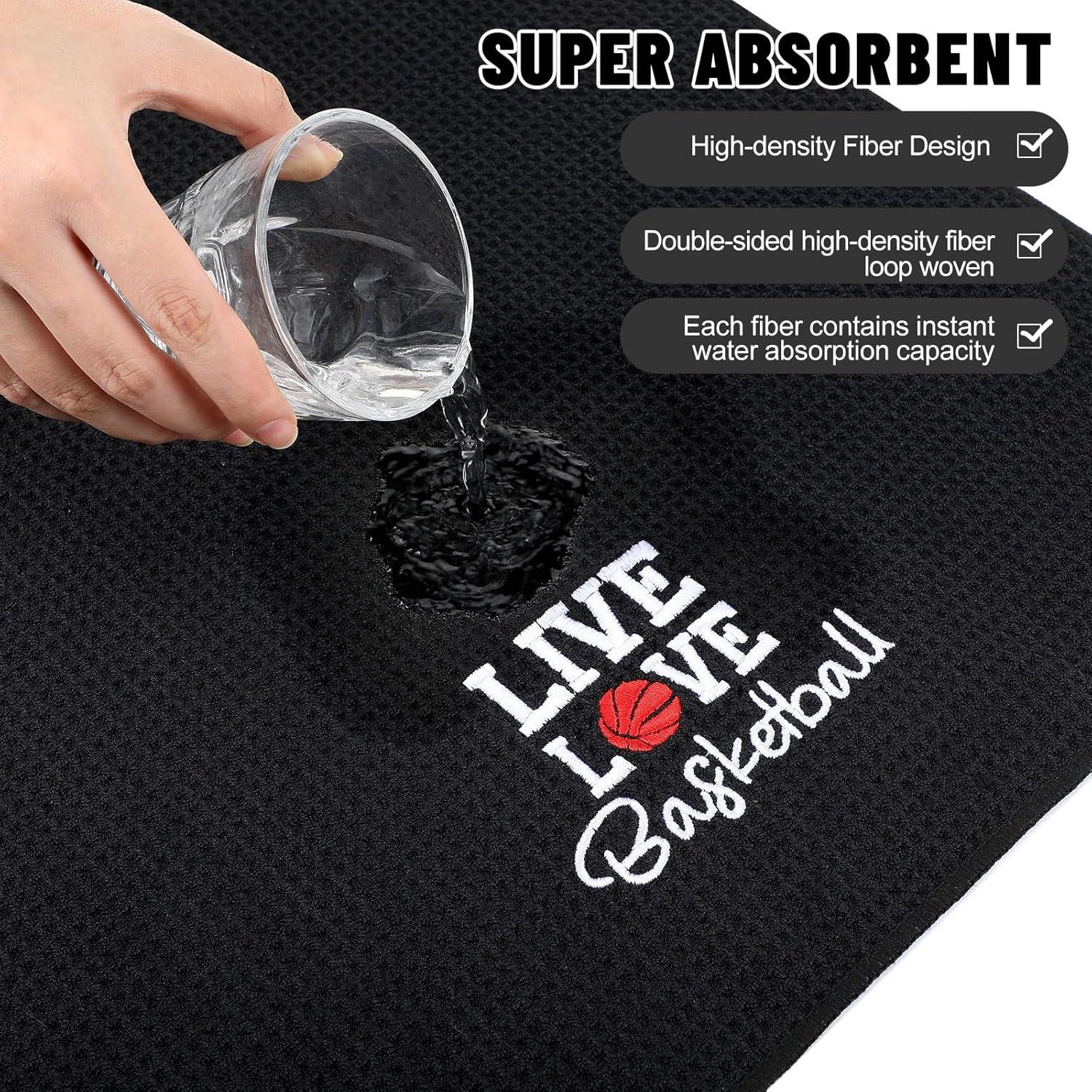 Set de 4 Toallas de Baloncesto VitalCozy 40x60 cm Microfibra