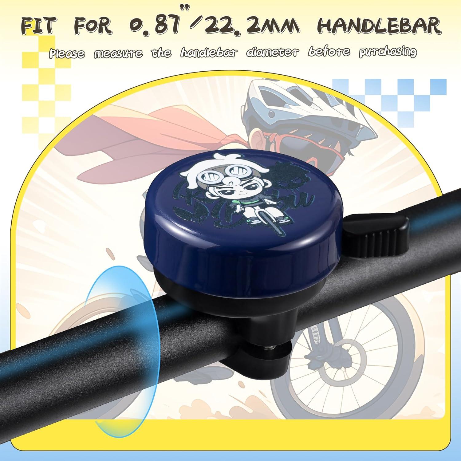 Timbre de bicicleta ROCKBROS para niños - 22.2mm azul