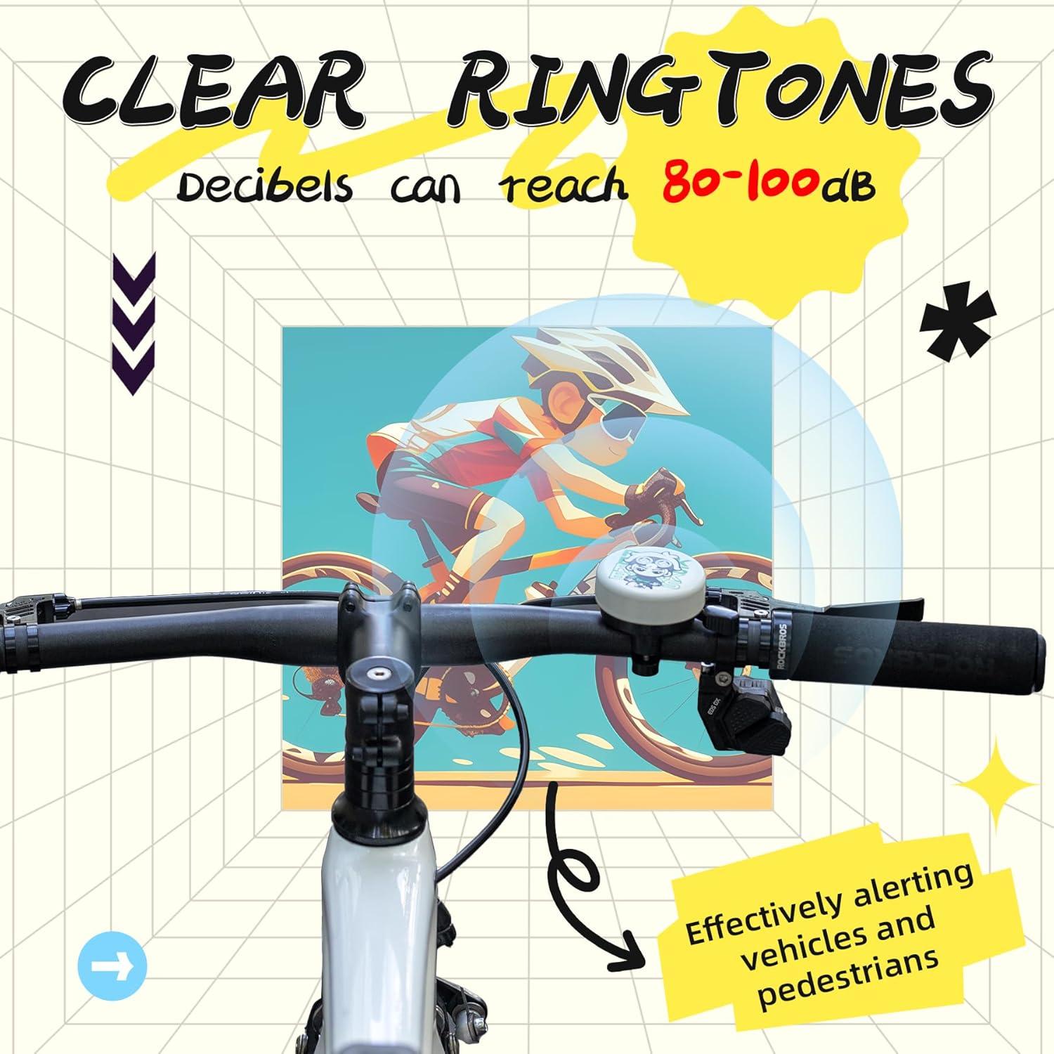 Timbre de bicicleta ROCKBROS para niños - 22.2mm azul