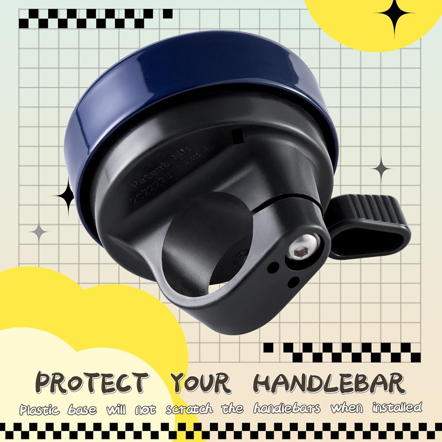 Timbre de bicicleta ROCKBROS para niños - 22.2mm azul