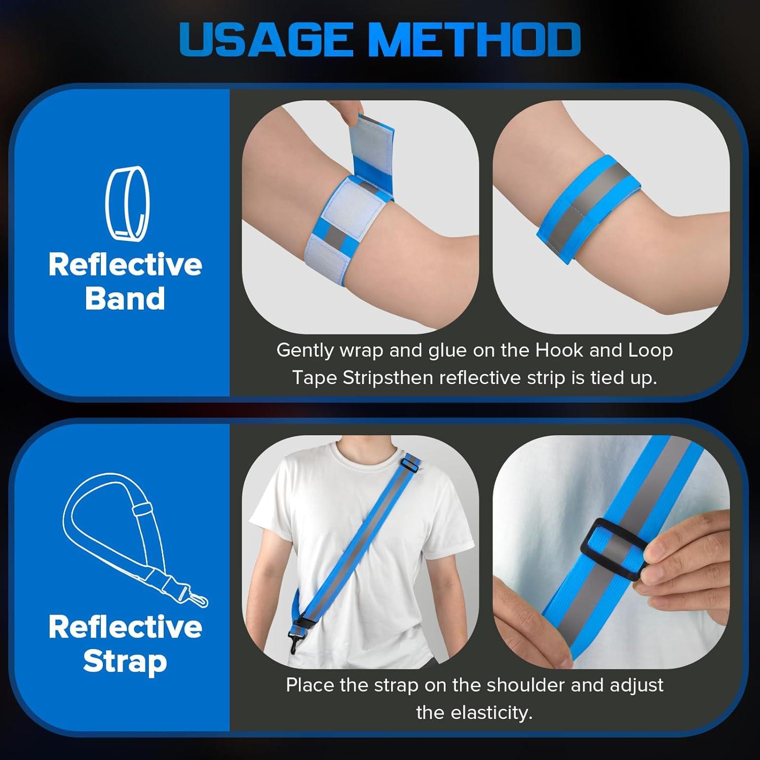 Faja Reflectante Simket para Correr y Caminar de Noche