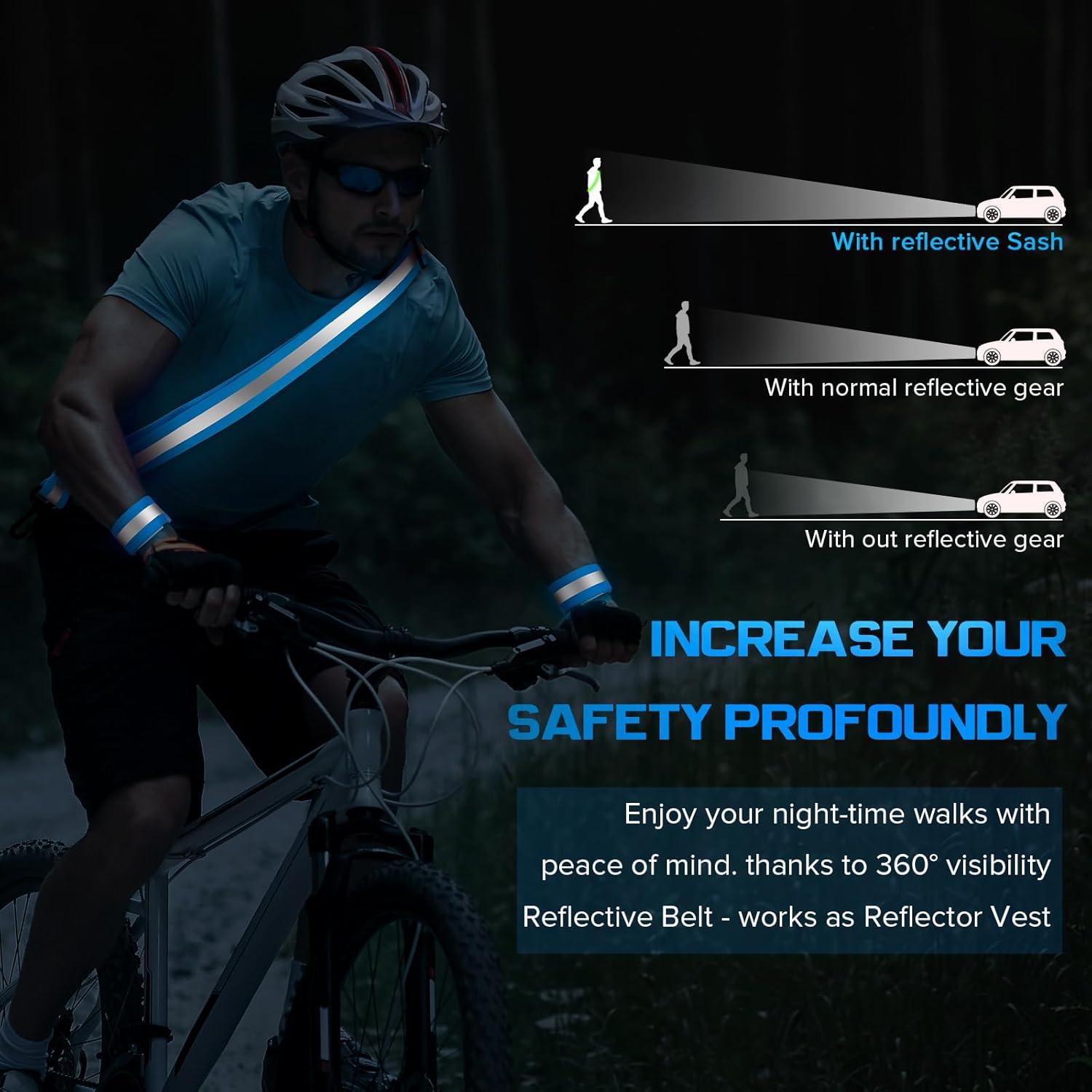 Faja Reflectante Simket para Correr y Caminar de Noche