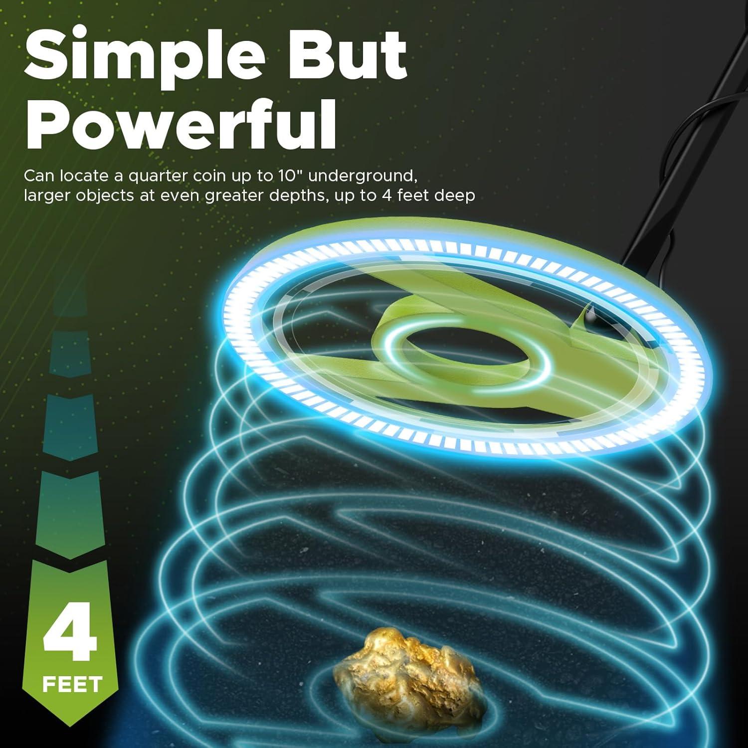 Detector de Metales Hazlewolke Jungler1031 5 Modos 10" Impermeable